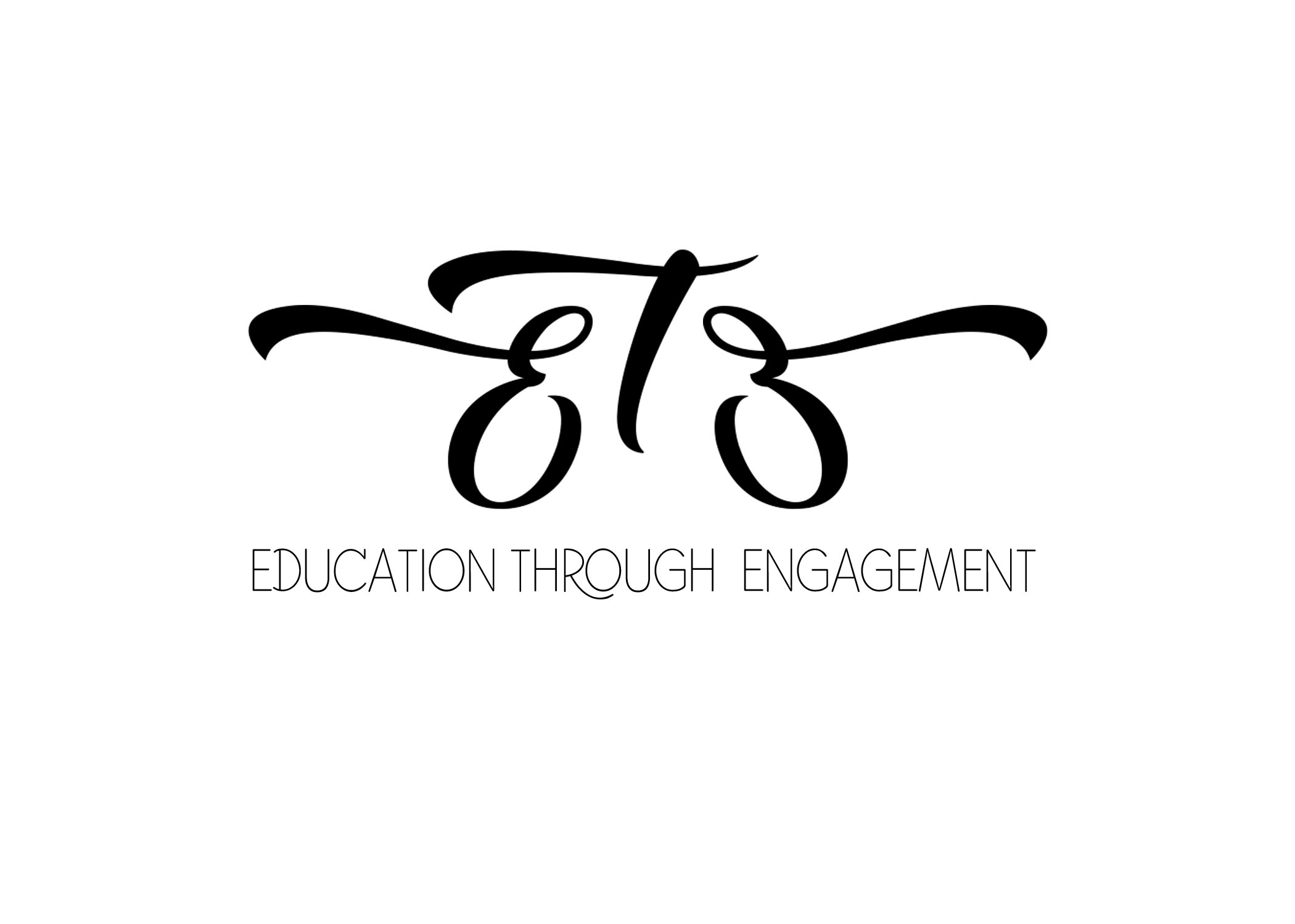 Black and White Education Through Engagement Logo